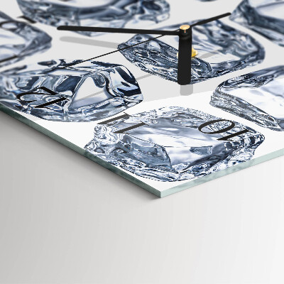 Square wall clock Ice