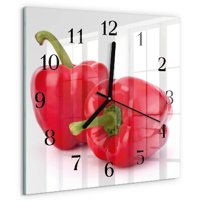 Square wall clock Pepper