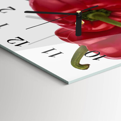 Square wall clock Pepper