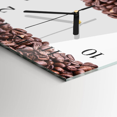 Square wall clock Coffee Beans
