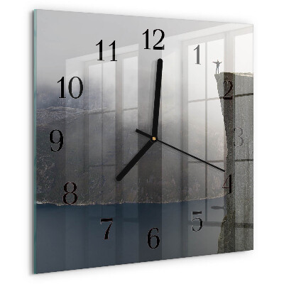 Square wall clock Abyss