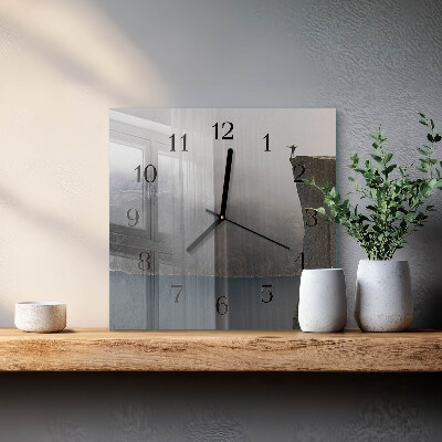 Square wall clock Abyss