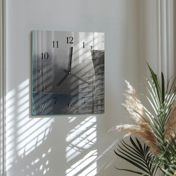 Square wall clock Abyss