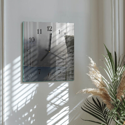 Square wall clock Abyss