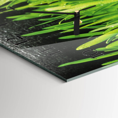 Square wall clock Grass