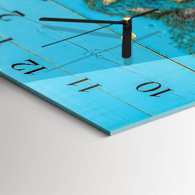 Square wall clock Sea treasures
