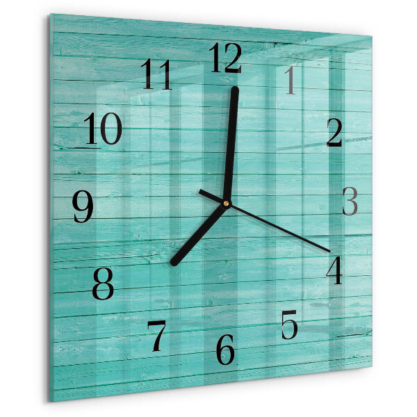 Square wall clock Green boards