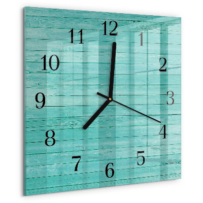 Square wall clock Green boards