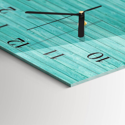 Square wall clock Green boards