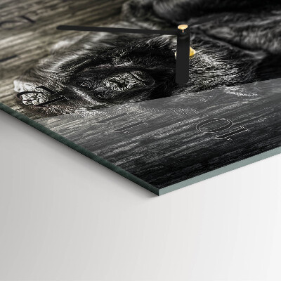 Square wall clock Gorilla