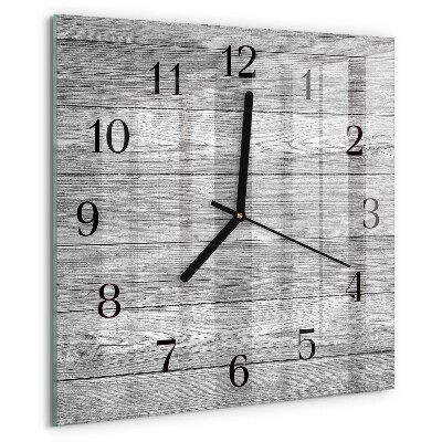 Square wall clock Gray wood