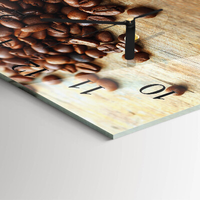 Square wall clock Coffee Beans