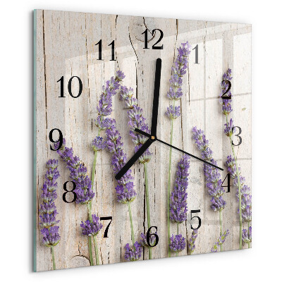 Square wall clock Lavender