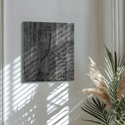 Square wall clock Wood