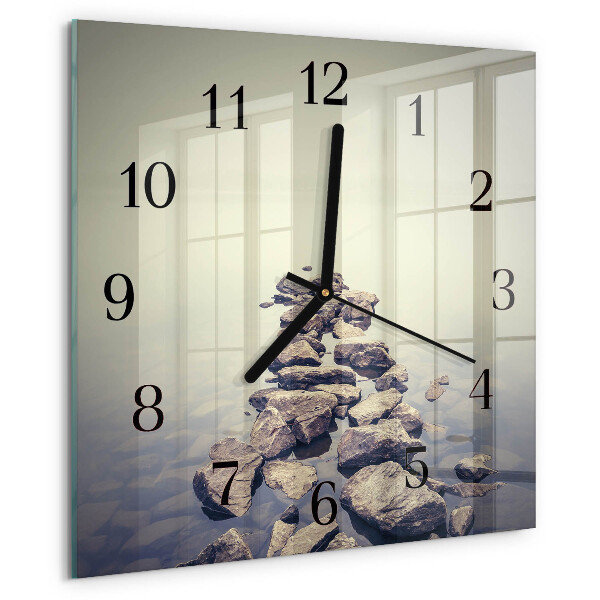Square wall clock Riverbank