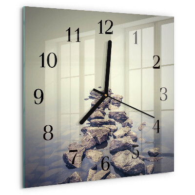 Square wall clock Riverbank