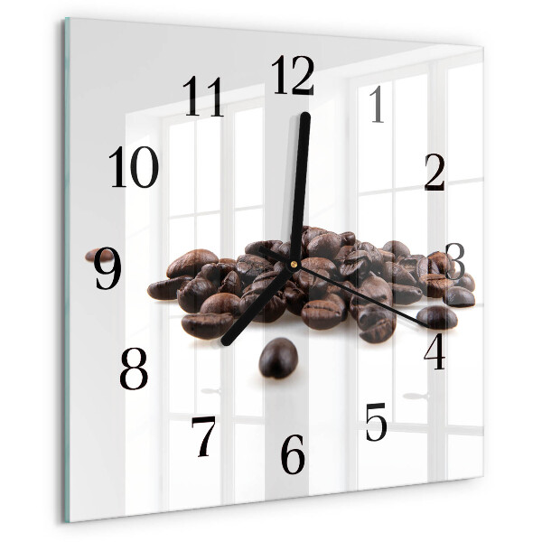 Square wall clock Coffee Beans