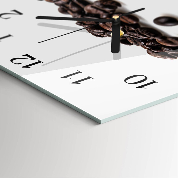 Square wall clock Coffee Beans