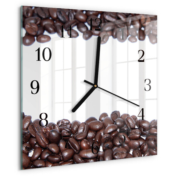 Square wall clock Coffee Beans