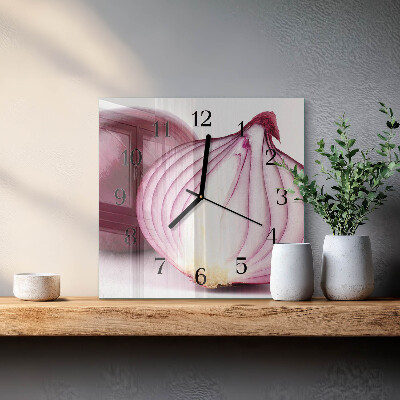 Square wall clock Onion
