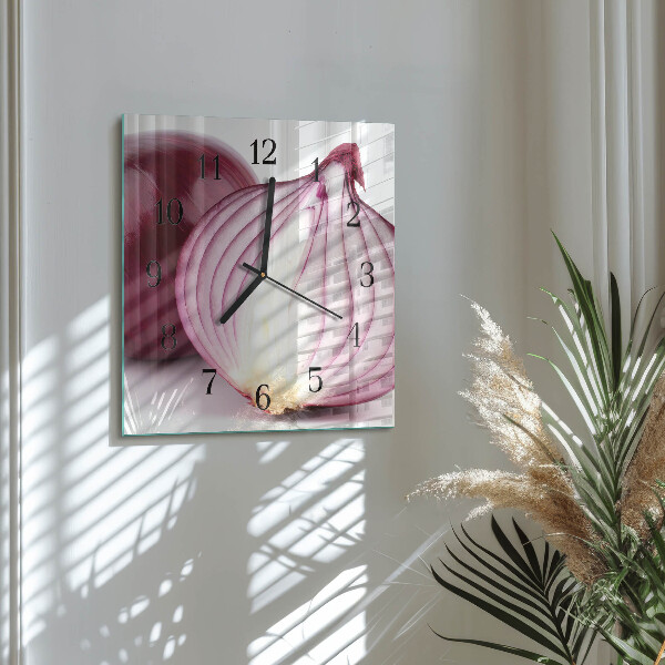 Square wall clock Onion