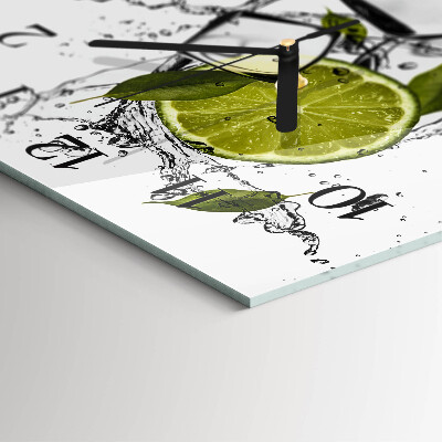 Square wall clock Calcium carbonate