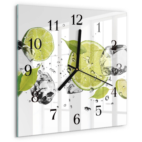 Square wall clock Calcium carbonate