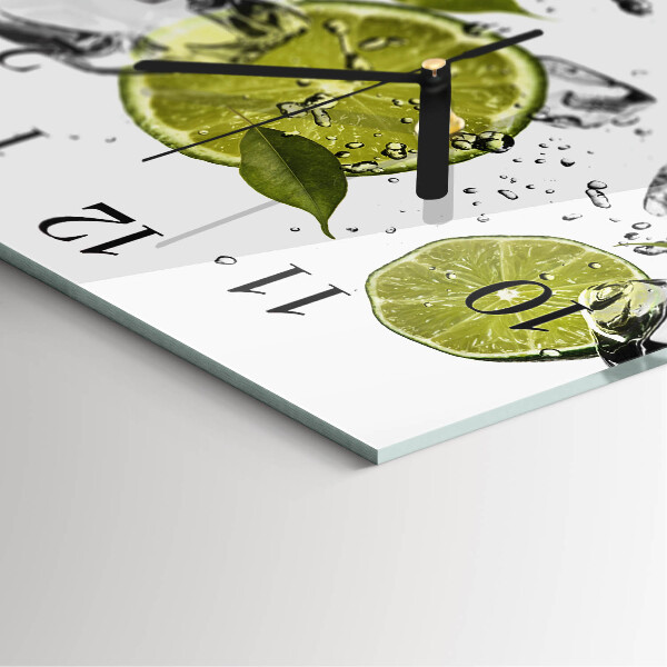 Square wall clock Calcium carbonate