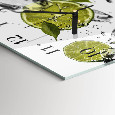 Square wall clock Calcium carbonate
