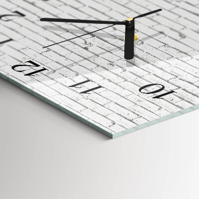 Square wall clock Brick Wall