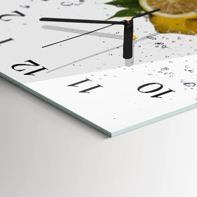 Square wall clock Lemons