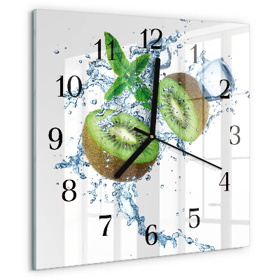 Square wall clock Brick Wall