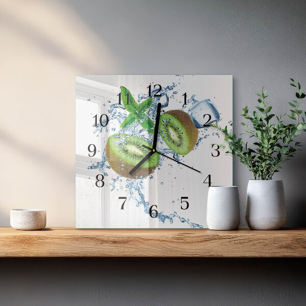Square wall clock Brick Wall