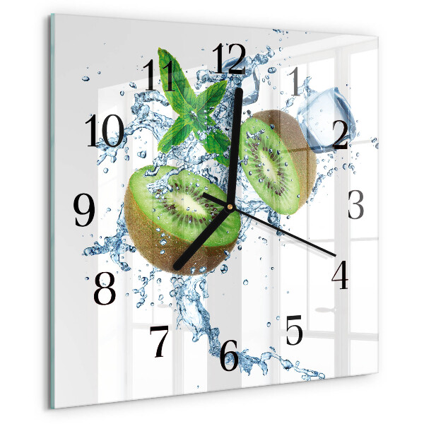 Square wall clock Kiwi