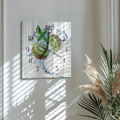 Square wall clock Kiwi