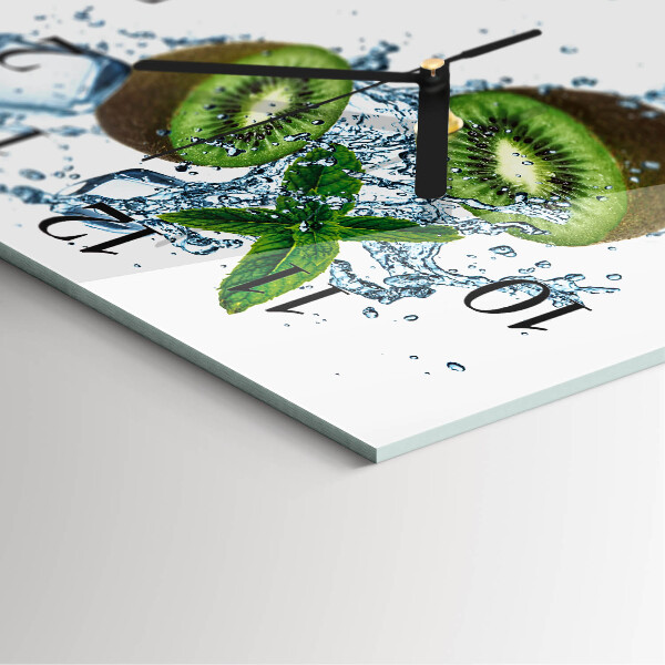 Square wall clock Kiwi