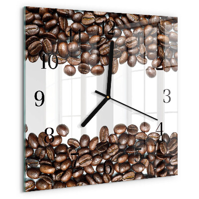 Square wall clock Coffee Beans