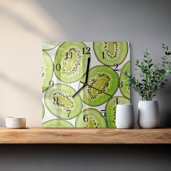 Square wall clock Kiwi