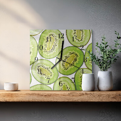 Square wall clock Kiwi