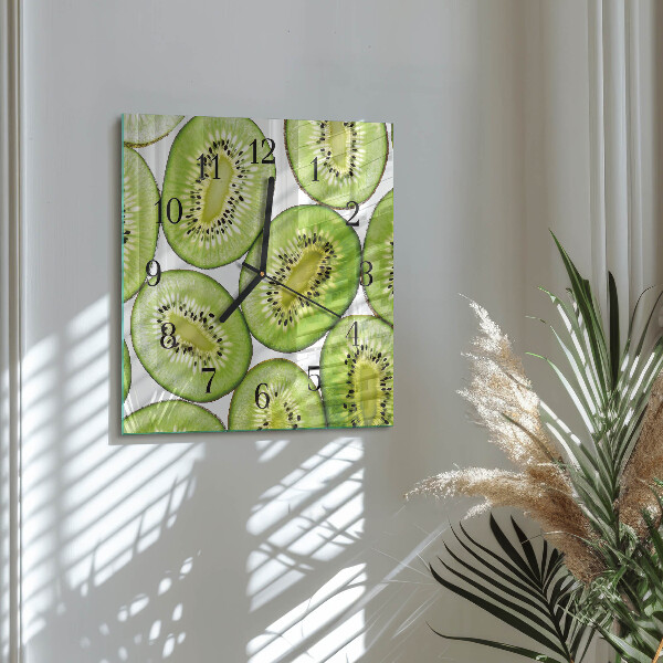 Square wall clock Kiwi
