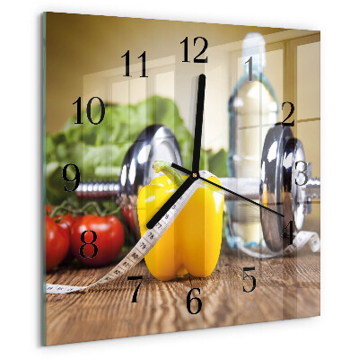 Square wall clock Pepper