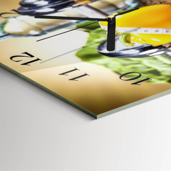 Square wall clock Pepper