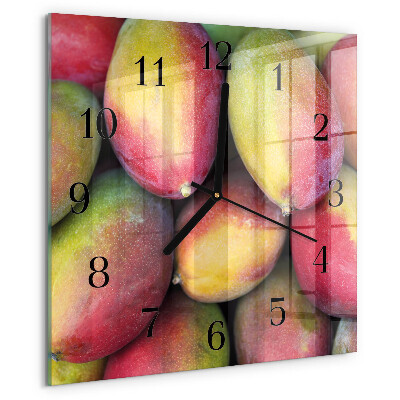 Square wall clock Fruit