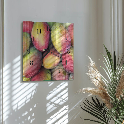 Square wall clock Fruit