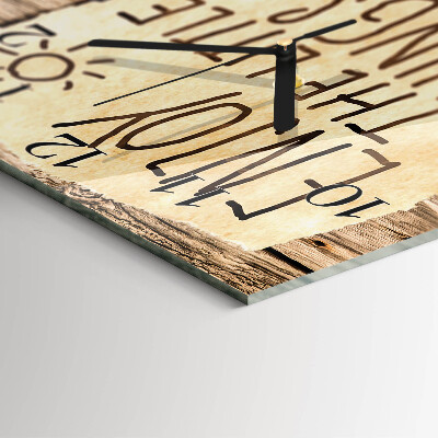 Square wall clock Enjoy