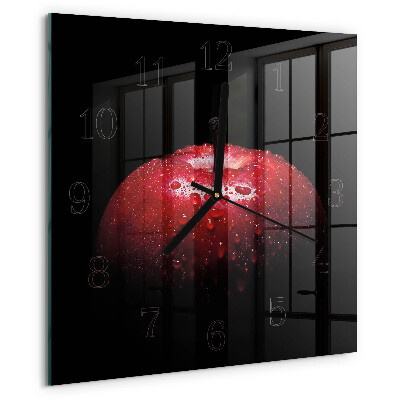 Square wall clock Apple