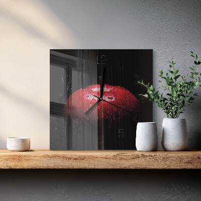 Square wall clock Apple