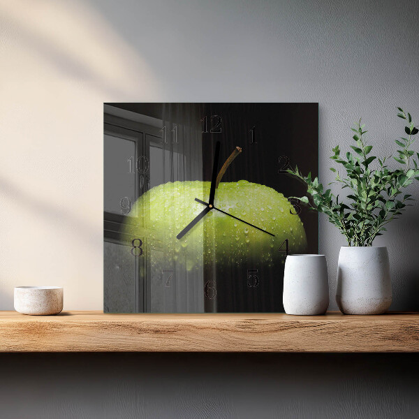 Square wall clock Apple
