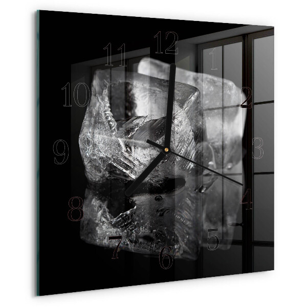 Square wall clock Ice Cubes