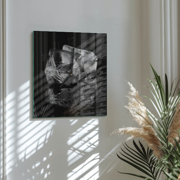 Square wall clock Ice Cubes